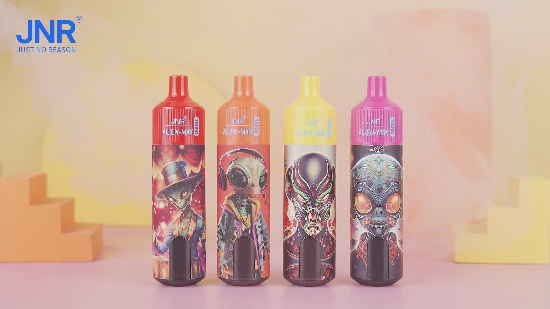 Vape descartável JNR Alien Max 18K com 18000 puffs 18K tragadas disponível em Portugal mais barato