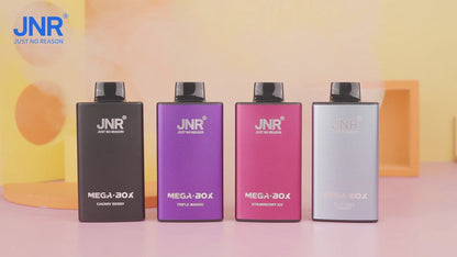 Vídeo do Vape descartável JNR Mega Box 25K em vários sabores 25000 puffs 25K tragadas mais barato