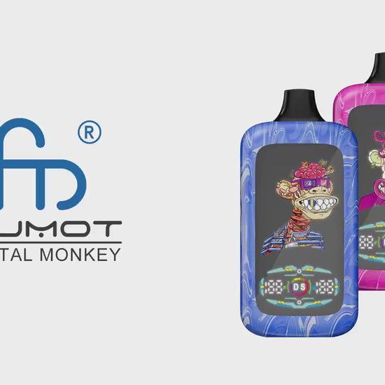 Vape descartável Fumot Digital Monkey 40K sabor Portugal Video 40000 puffs 40K tragadas mais barato
