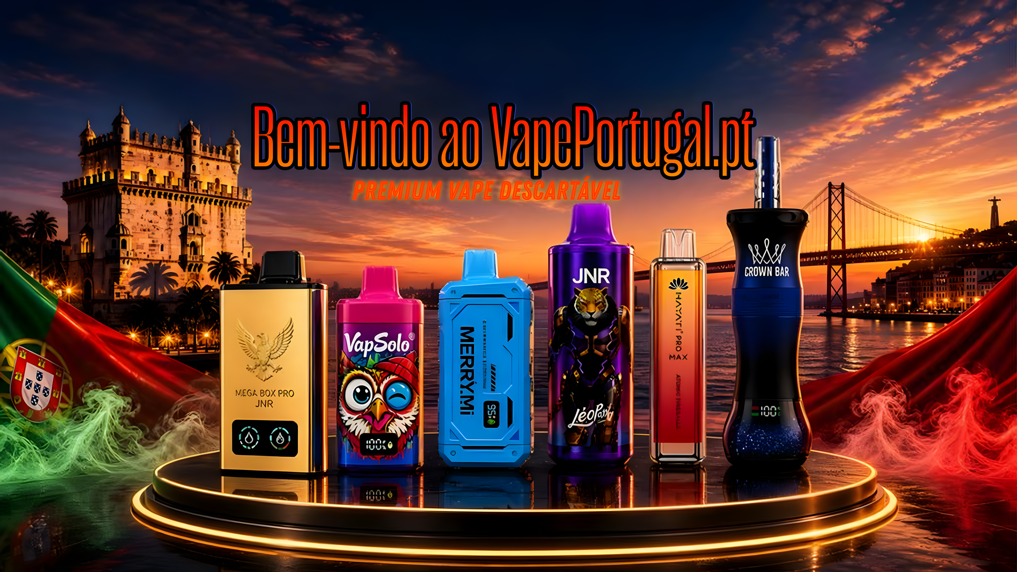 Vapes descartáveis premium em Portugal na vapeportugal.pt com ofertas exclusivas de vape descartável